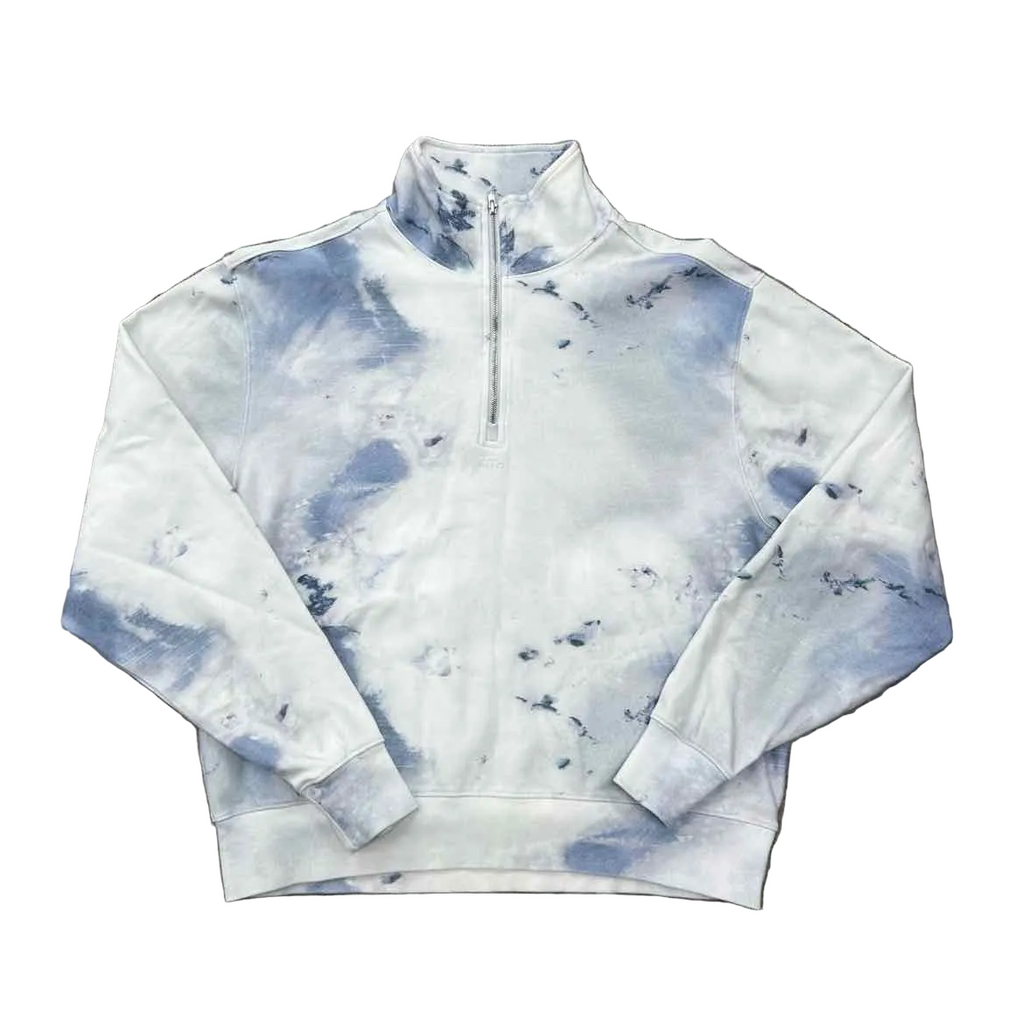 Kith Quarter Zip "HUNTER TIE-DIE" Blue Size S