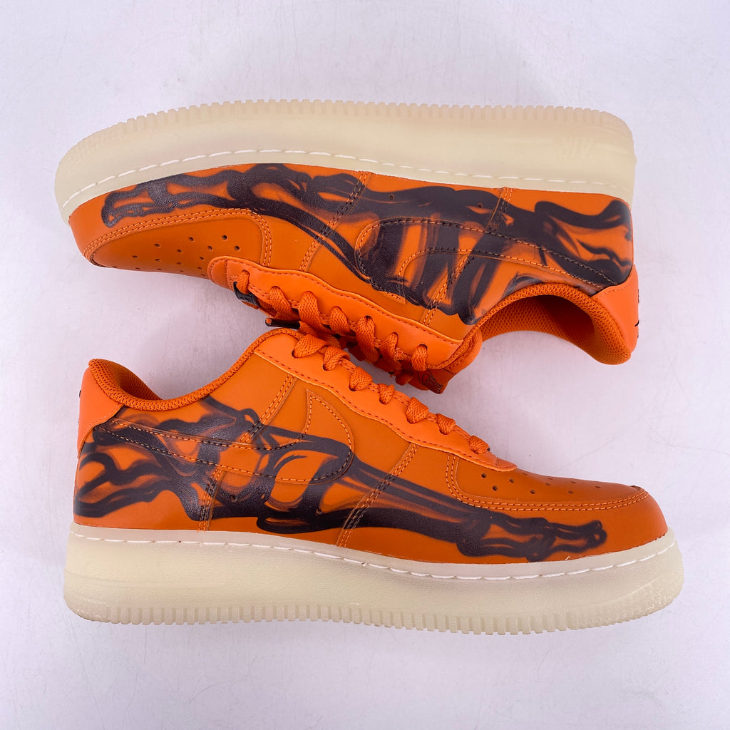 Nike Air Force 1 Low "Orange Skeleton" 2020 Used Size 7