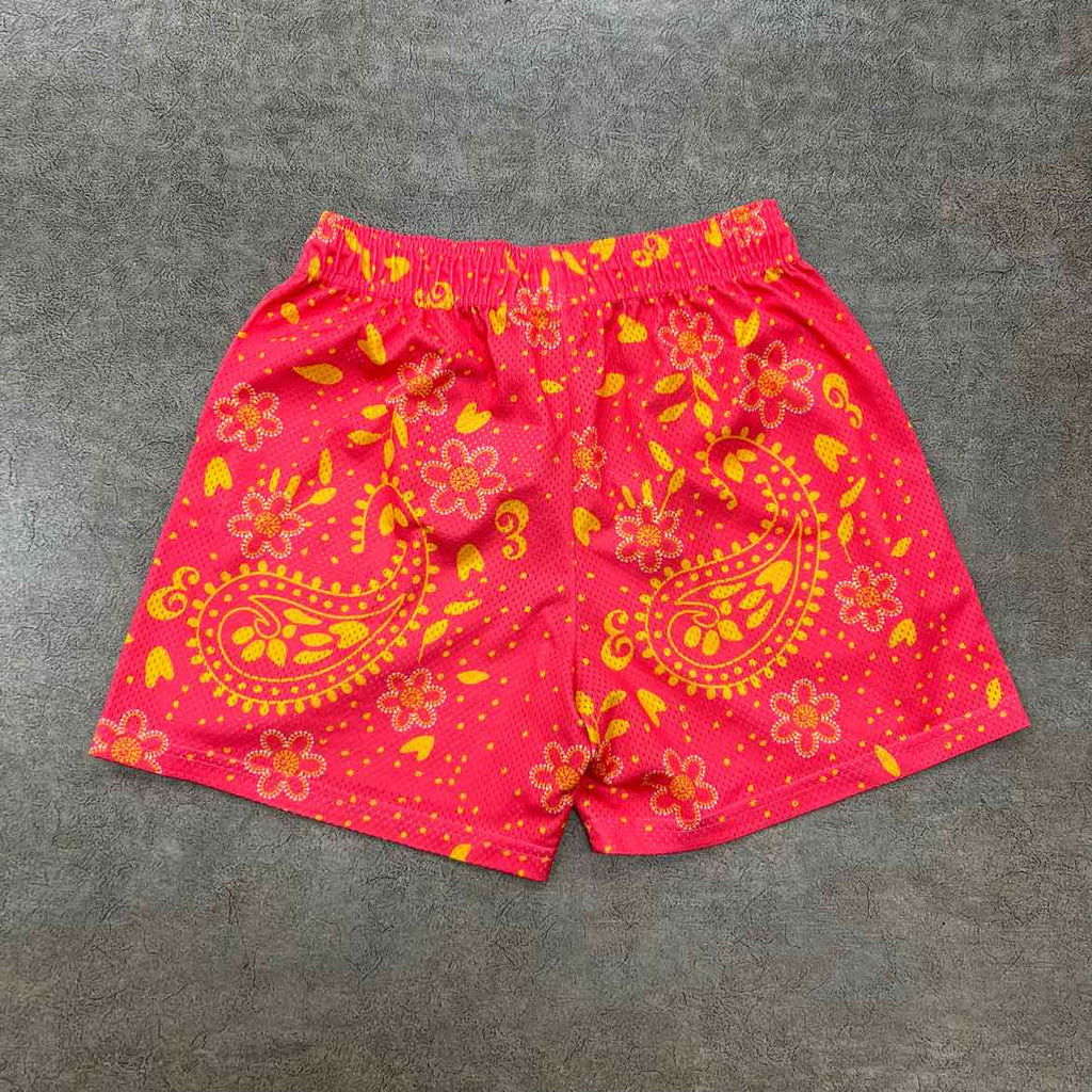 Eric Emanuel "PINK PAISLEY" Mesh Shorts Pink Used Size L