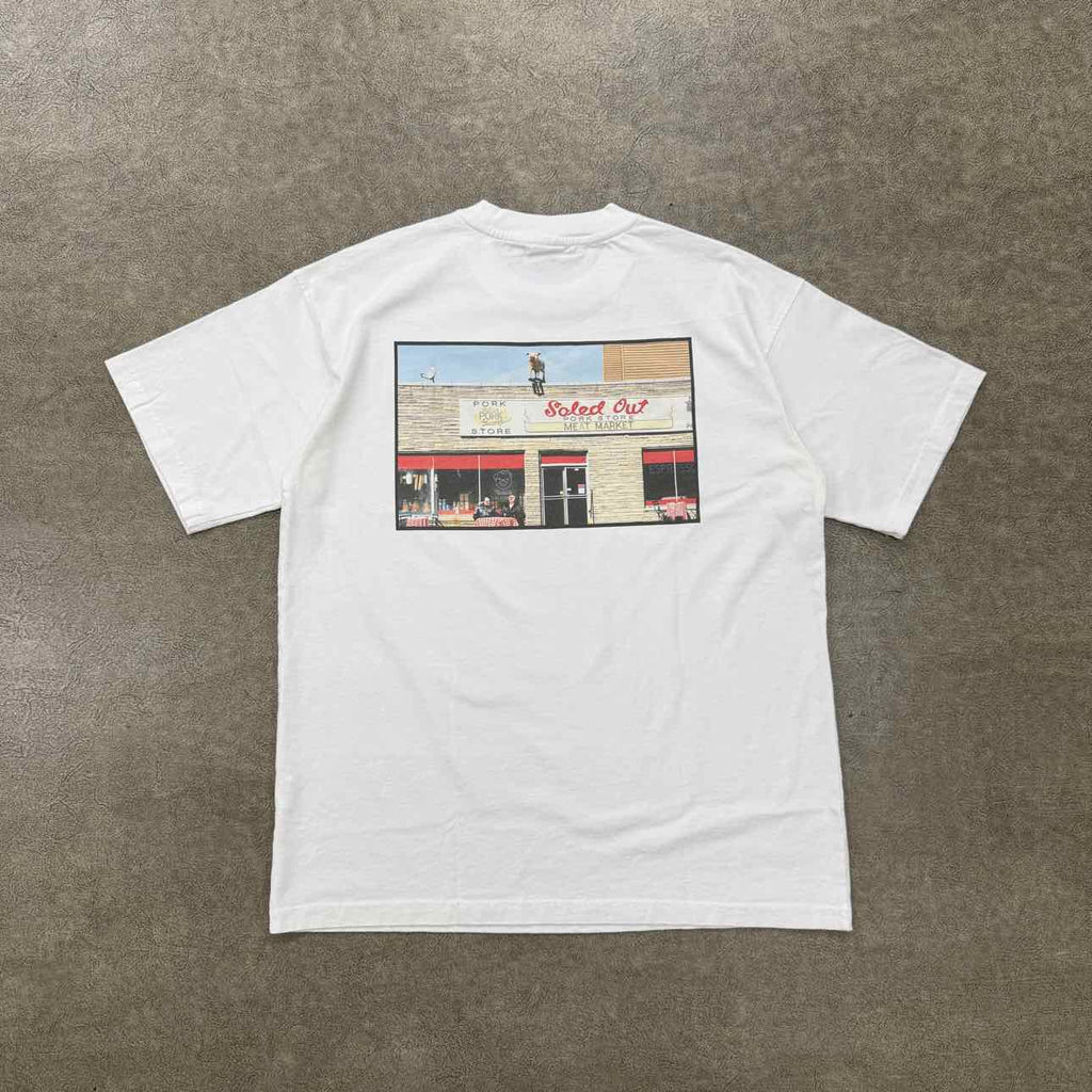 Soled Out T-Shirt "MEAT STORE" White New Size S