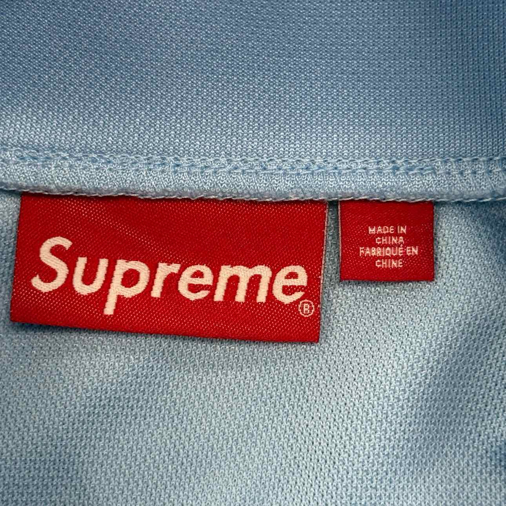 Supreme Track Jacket "TRICOT" Light Blue New Size S