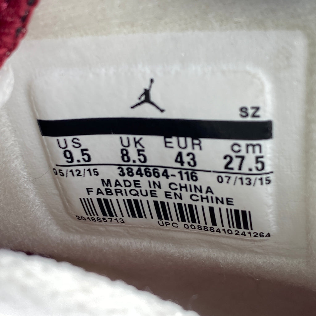 Air Jordan 6 Retro "Maroon" 2015 New Size 9.5
