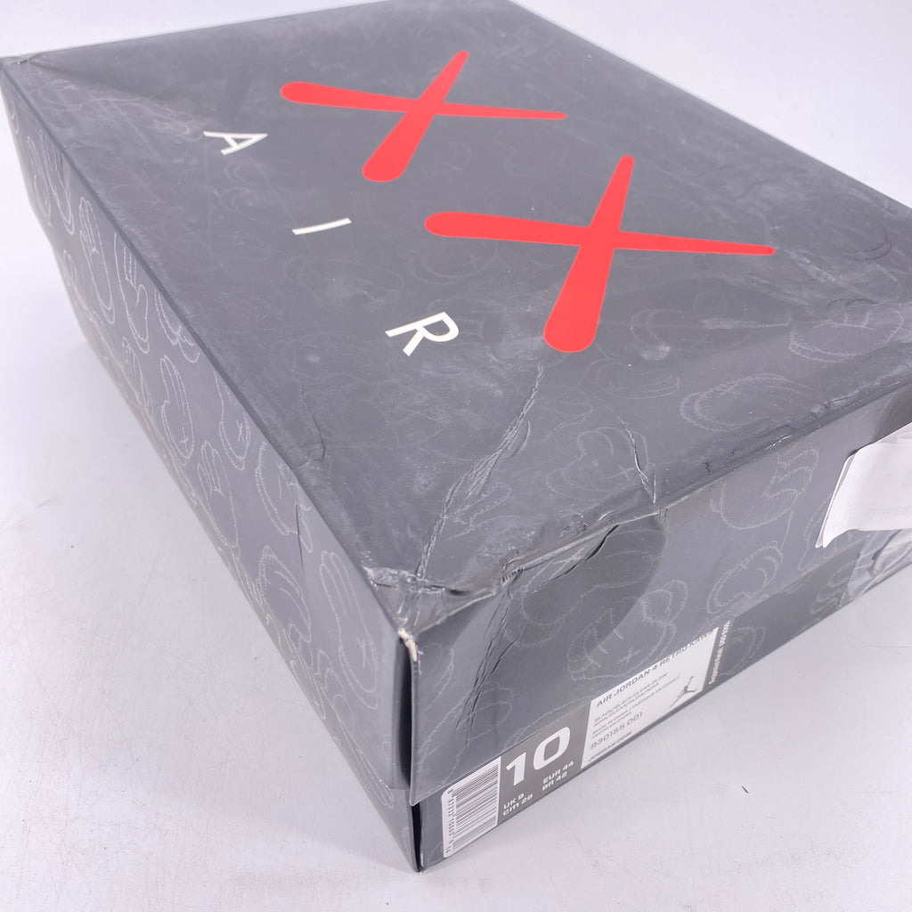 Air Jordan 4 Retro "Kaws Black" 2017 Used Size 10