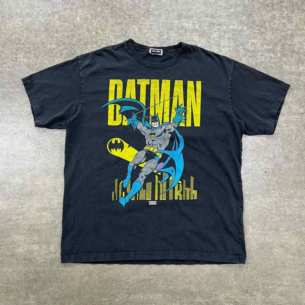 Kith T-Shirt "BATMAN CLASSIC" Black Used Size XL