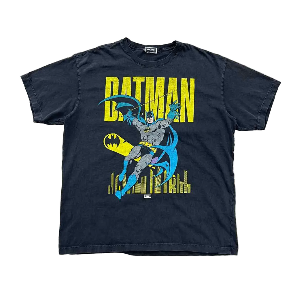 Kith T-Shirt "BATMAN CLASSIC" Black Used Size XL