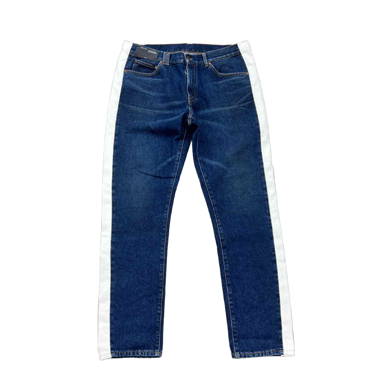 OFF-WHITE Jeans &quot;SIDE STRIPE&quot; Blue Used Size 38
