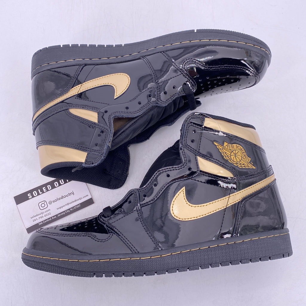 Air Jordan 1 Retro High "Black Metallic Gold" 2020 New Size 10