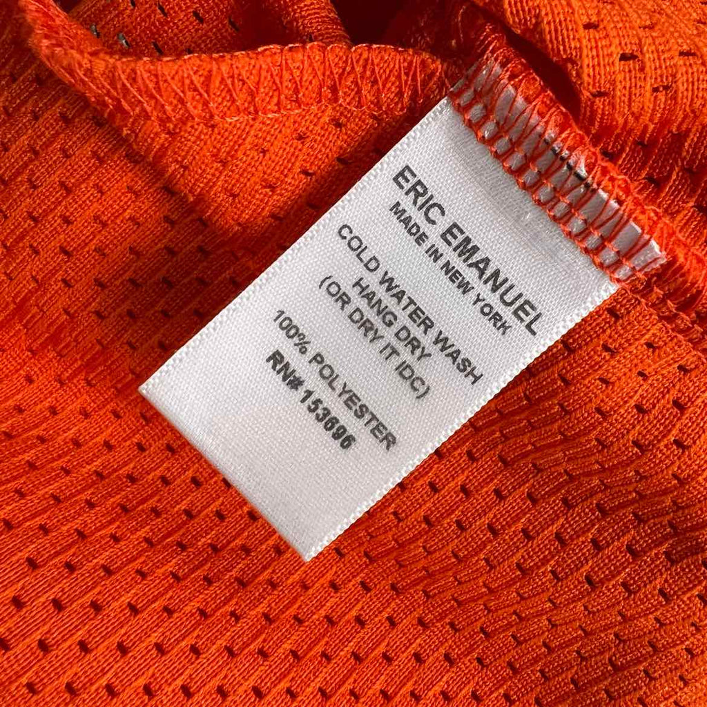 Eric Emanuel Mesh Shorts "BASIC LOGO" Orange New Size M