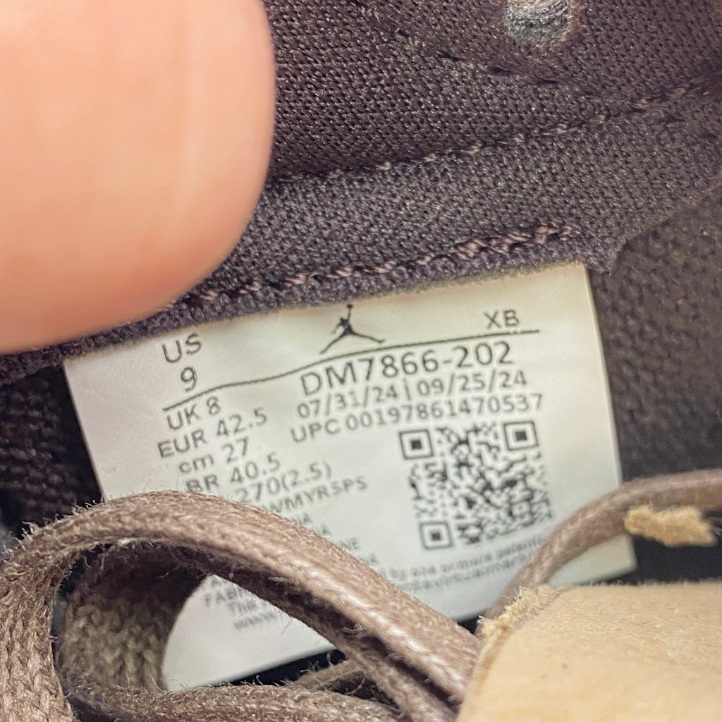Air Jordan 1 Retro Low "Velvet Brown" 2024 New Size 9