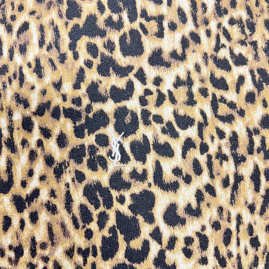 Saint Laurent Hoodie "CHEETAH" Yellow Used Size M