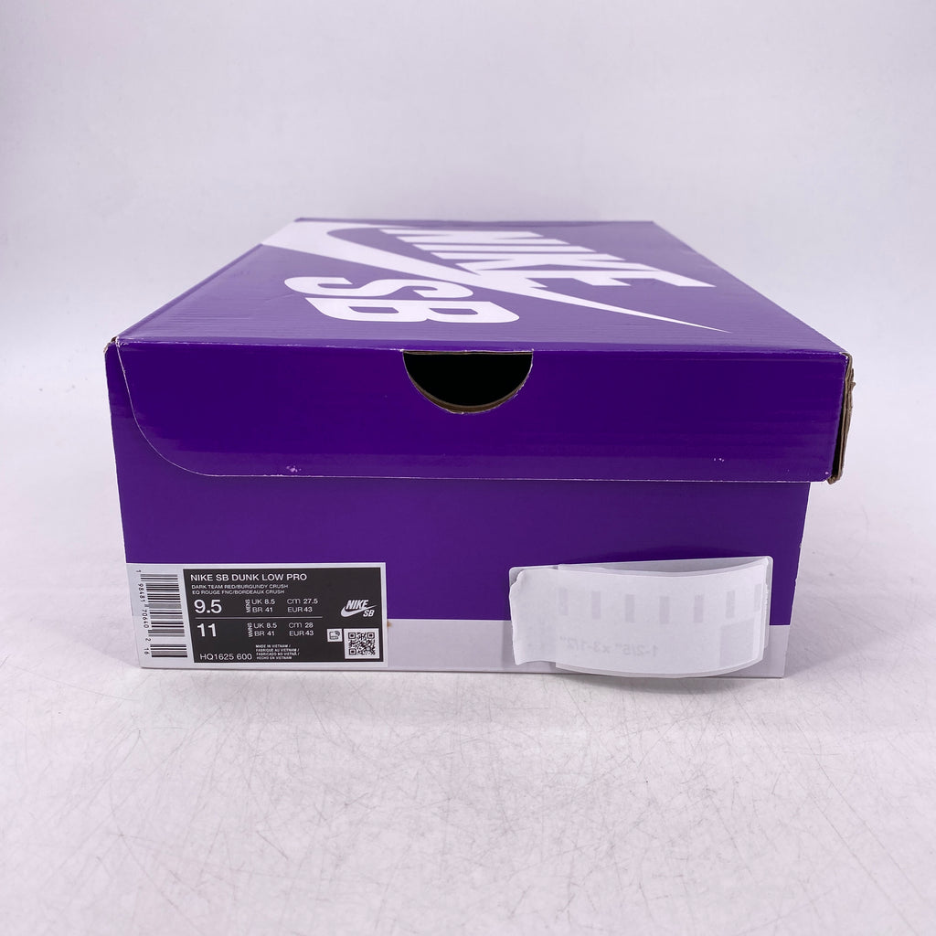 Nike SB Dunk Low "Dark Team Red Olive Flak" 2025 New Size 9.5