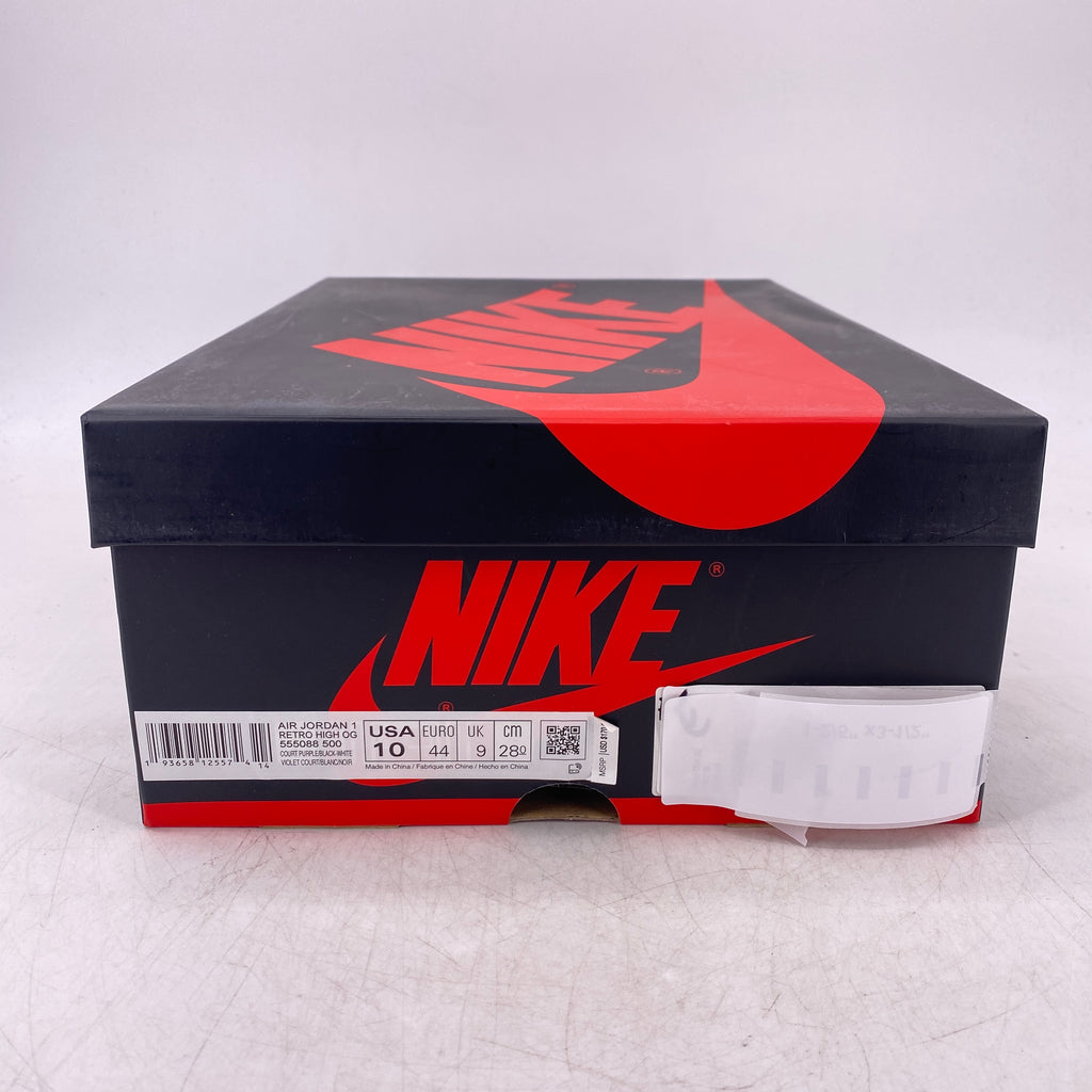 Air Jordan 1 Retro High OG "Court Purple 2.0" 2020 New Size 10