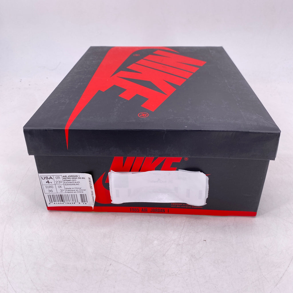 Air Jordan (GS) 1 Retro High OG "Ying Yang Black" 2016 New Size 4Y