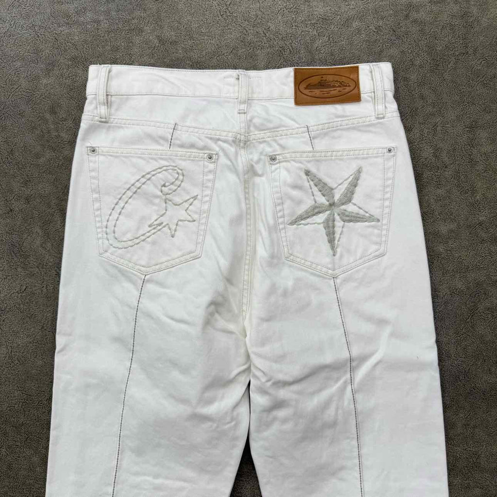 Corteiz Jeans "C-STAR" White Used Size M