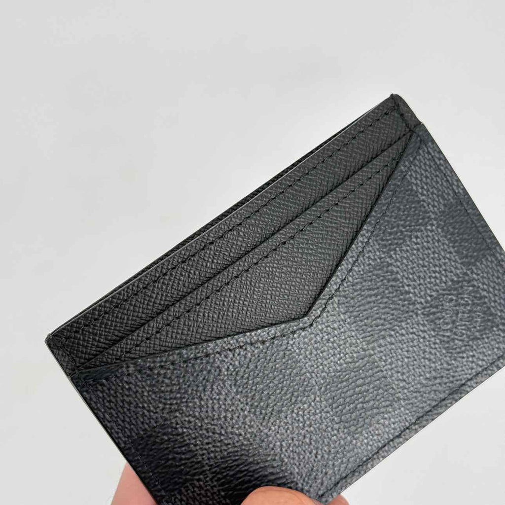 Louis Vuitton Card Holder "NEO" Used Damier Graphite Size OS