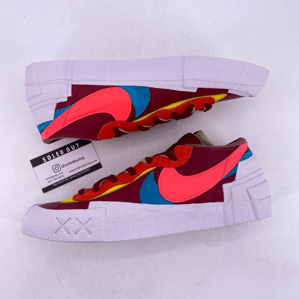 Nike Blazer Low / Sacai / Kaws "Sacai Kaws Red" 2021 New Size 11