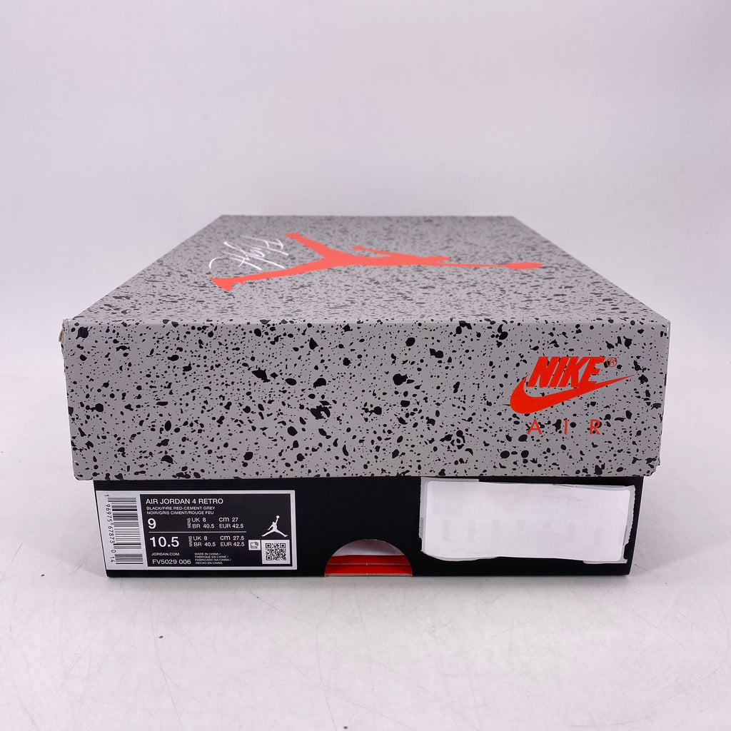 Air Jordan 4 Retro "Bred Reimagined" 2024 New Size 9