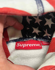 Supreme Hoodie "AMERICAN FLAG" Multi-Color Used Size S