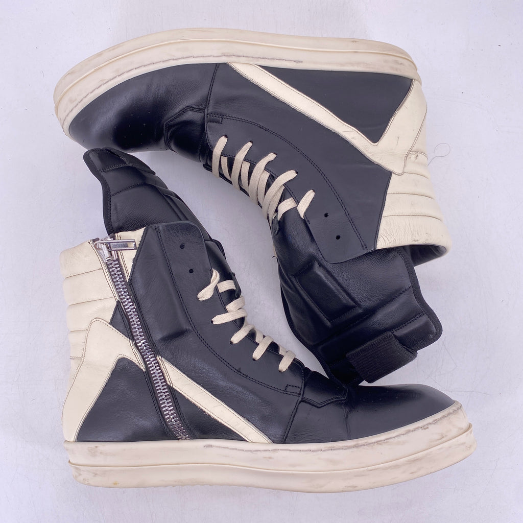 Rick Owens Geobasket "Black Milk"  Used Size 46
