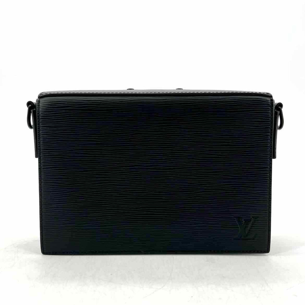 Louis Vuitton Messenger Bag "EPI LEATHER" Used Black Size OS