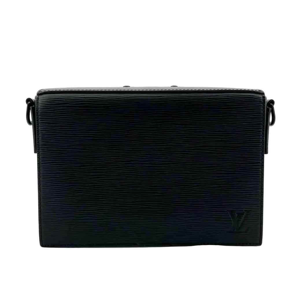 Louis Vuitton Messenger Bag "EPI LEATHER" Used Black Size OS