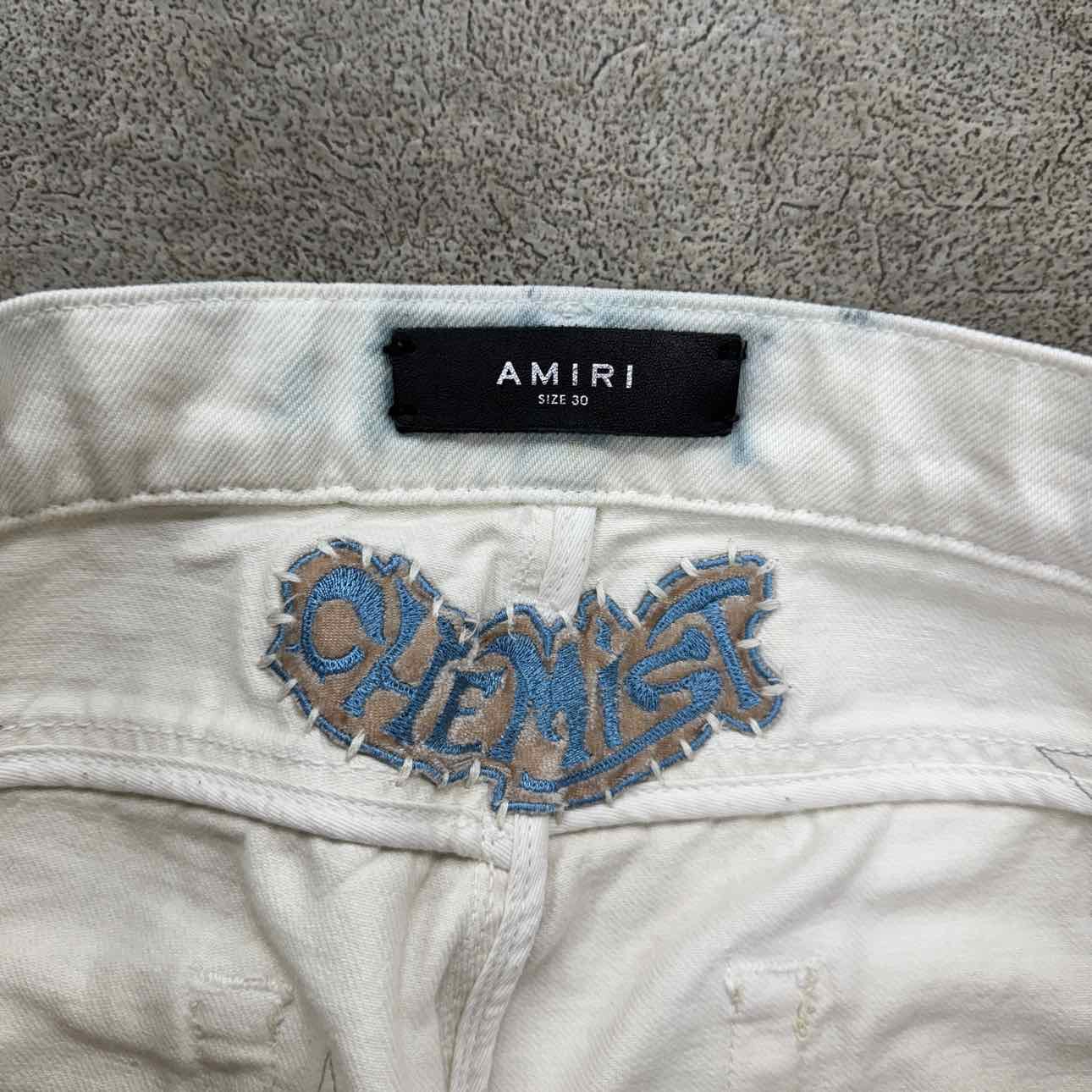 Amiri Jeans "CHEMIST" White Used Size 30