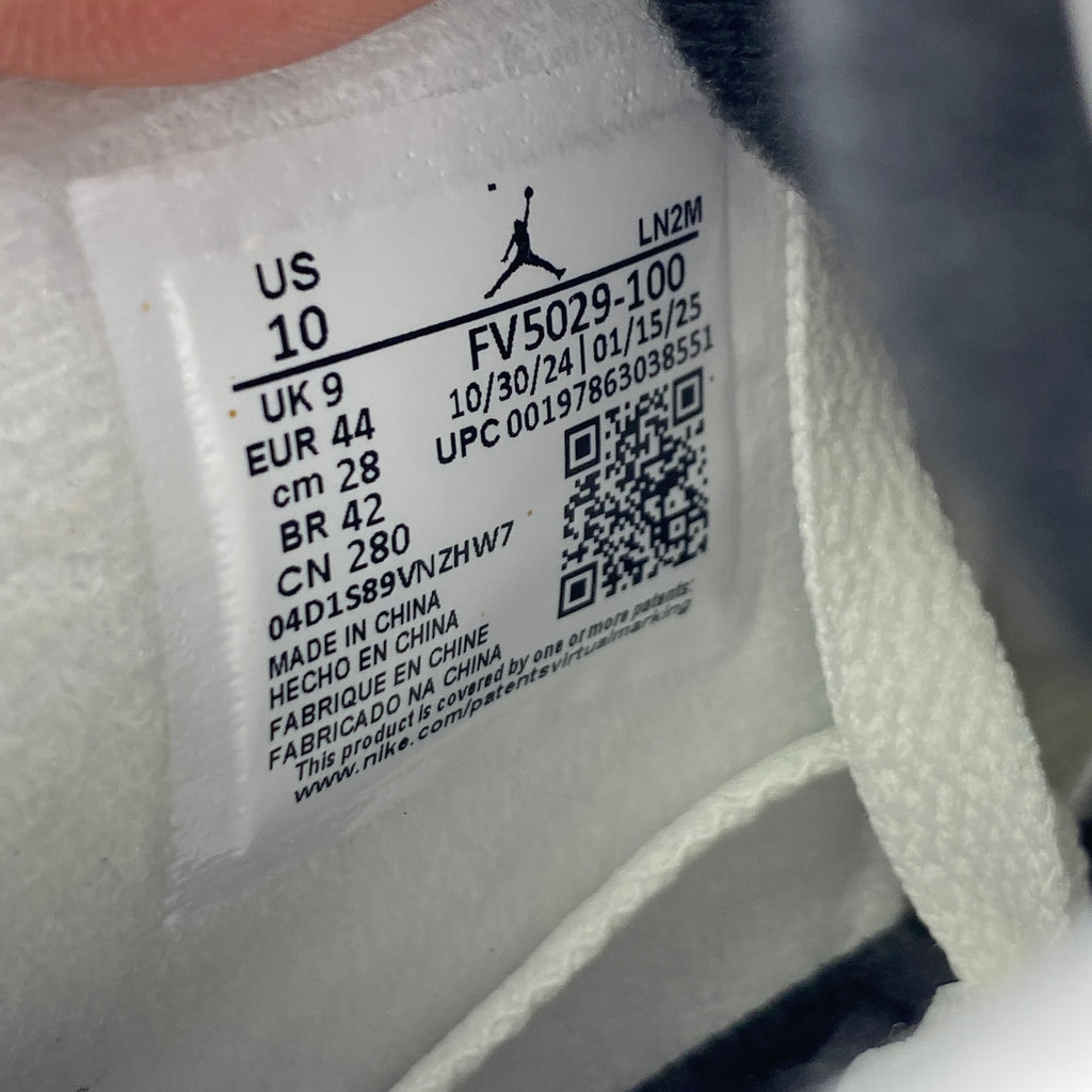 Air Jordan 4 Retro "White Cement" 2025 New Size 10