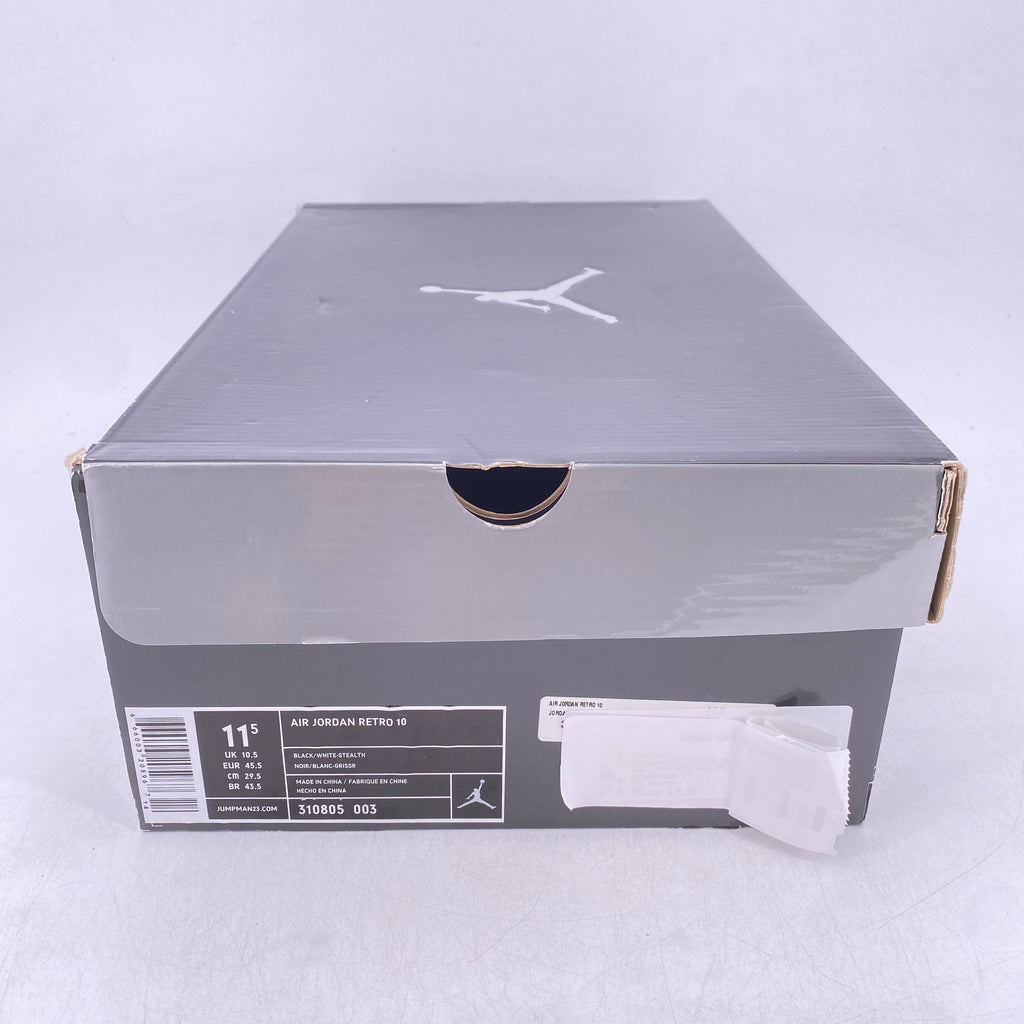 Air Jordan 10 Retro "Stealth" 2012 Used Size 11.5