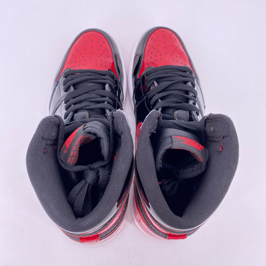 Air Jordan 1 Retro High OG "Patent Bred" 2021 Used Size 9.5