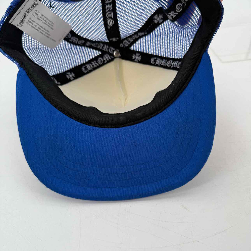 Chrome Hearts Trucker Hat "CEMETERY" Used Blue Size OS