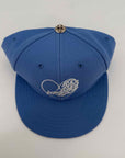 Chrome Hearts Fitted Hat "VINE HEART" New Blue Size 7 1/4