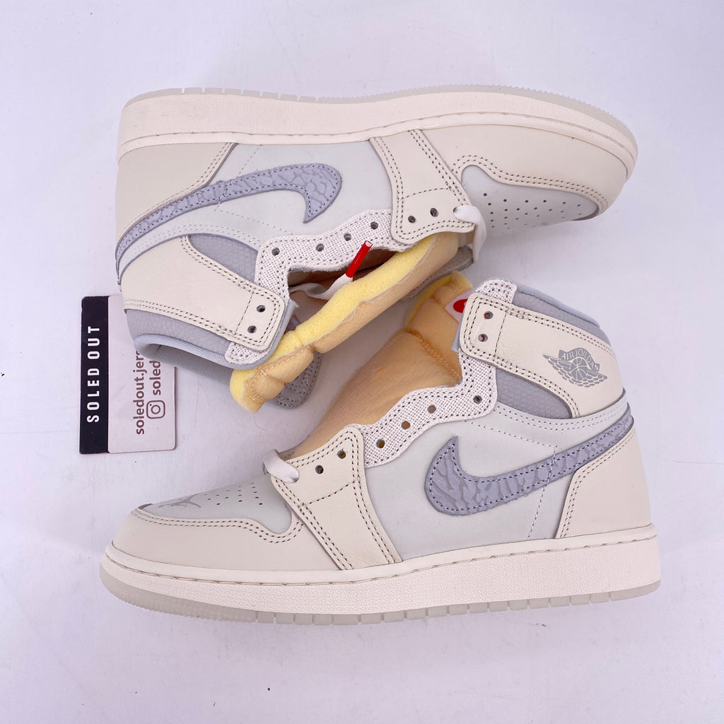 Air Jordan (GS) 1 Retro High OG "Sail University Red" 2025 New Size 6.5Y