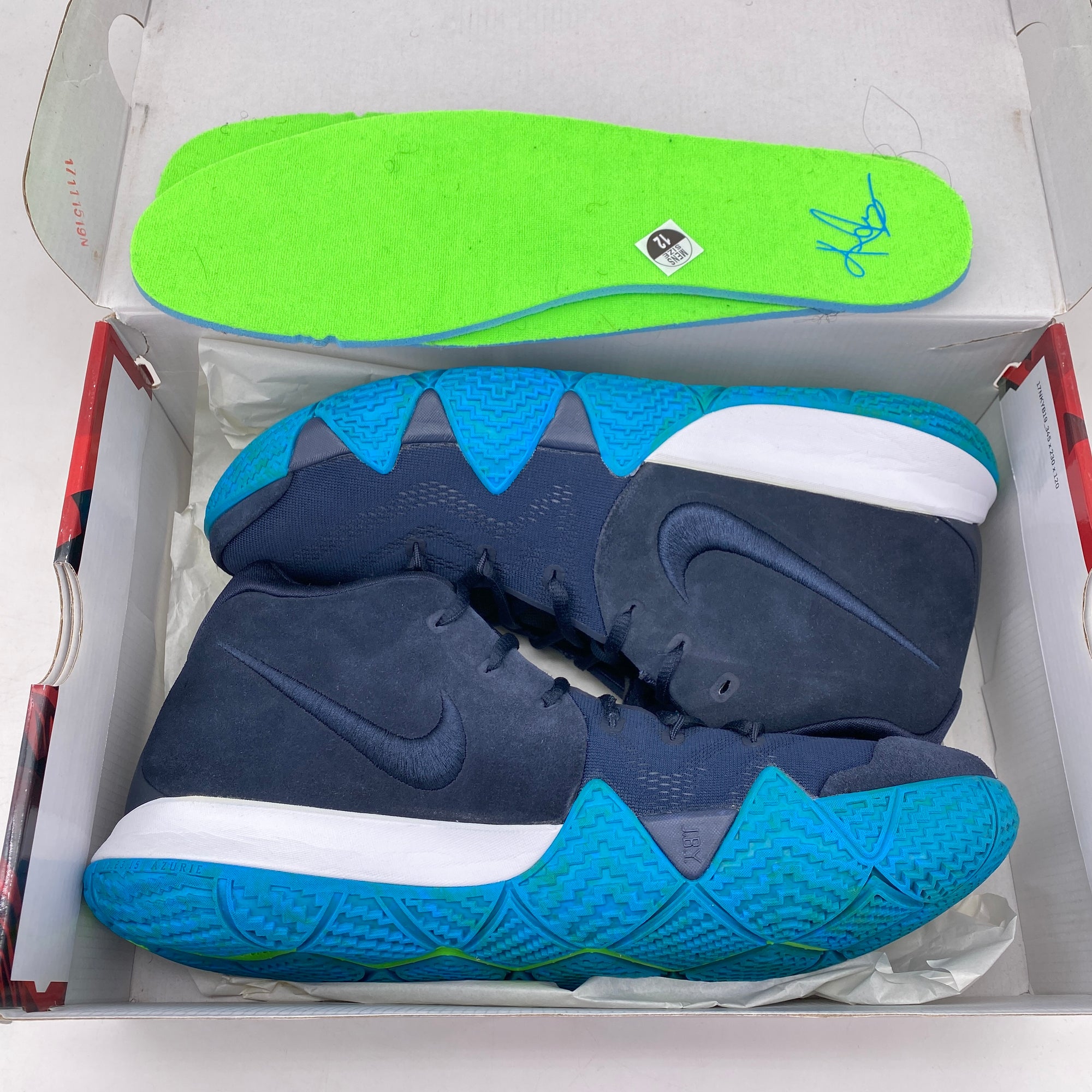 Nike Kyrie 4 &quot;Dark Obsidian&quot; 2018 Used Size 12