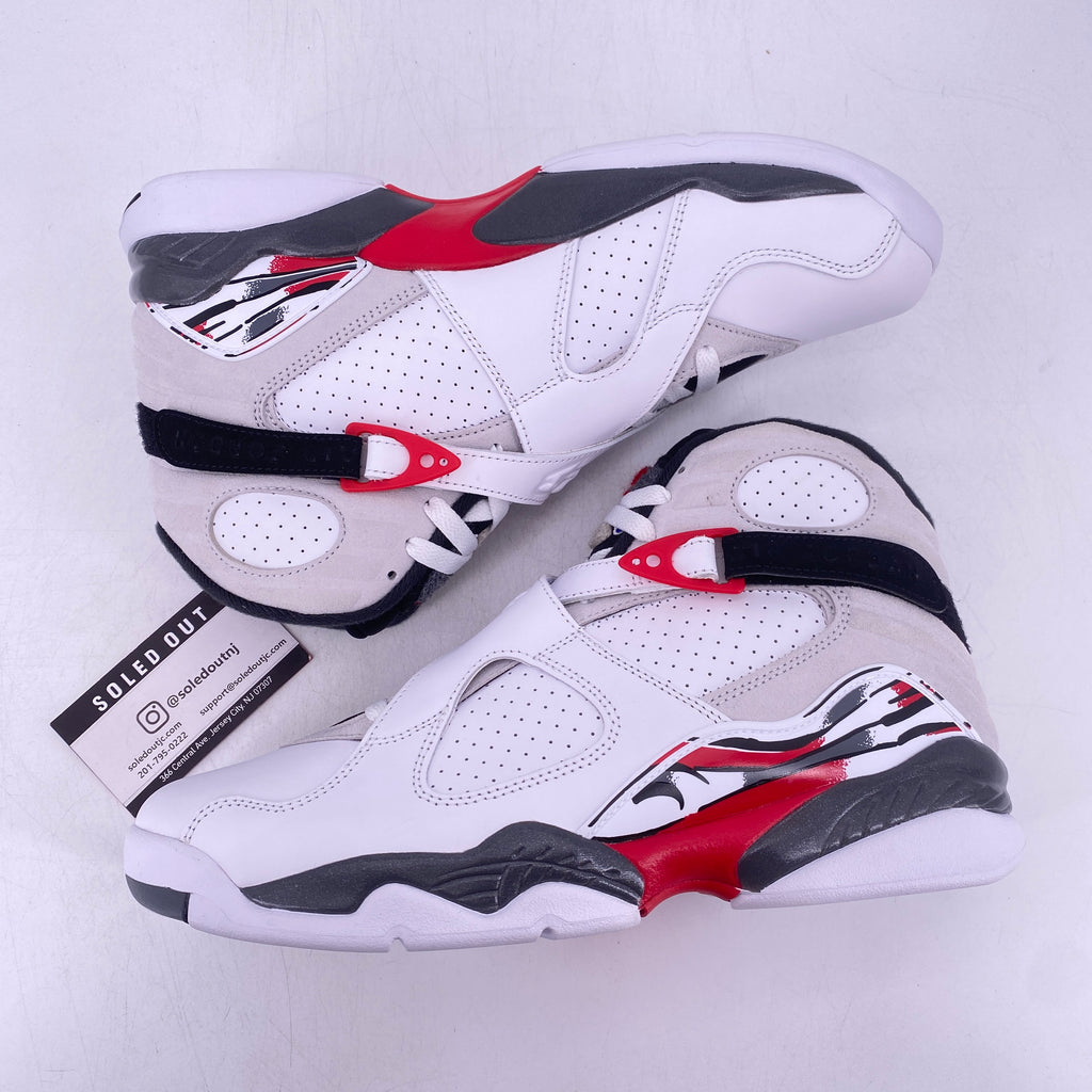 Air Jordan 8 Retro "White True Red" 2025 New Size 10