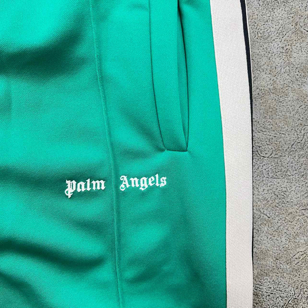 Palm Angels Track Pants "STRIPE" Green New Size XXL