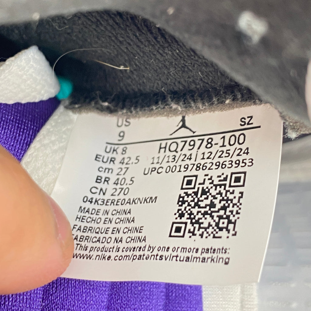Air Jordan 5 Retro "Grape" 2025 Used Size 9