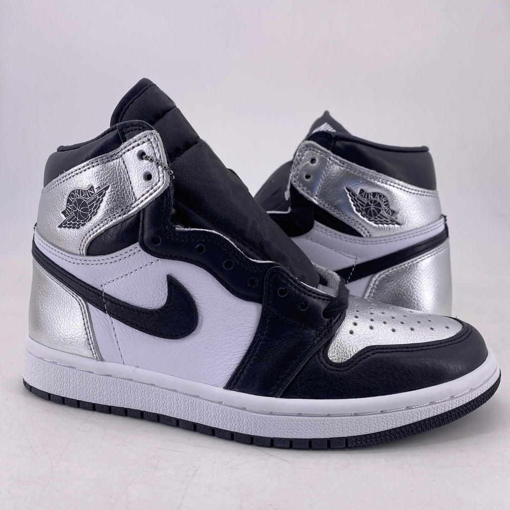 Air Jordan (W) 1 Retro High OG "Silver Toe" 2021 New Size 5.5W