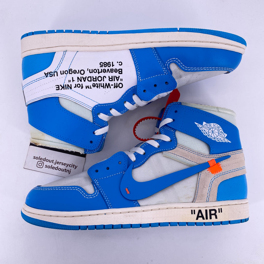 Air Jordan 1 Retro High OG "Off White Unc" 2018 Used Size 11.5