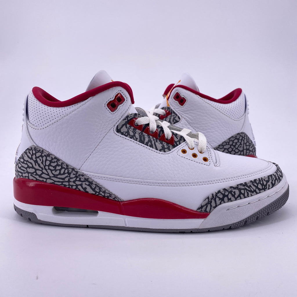 Air Jordan 3 Retro "Cardinal Red" 2022 Used Size 10