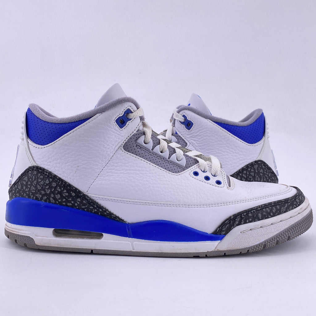 Air Jordan 3 Retro "RACER BLUE" 2021 Used Size 10