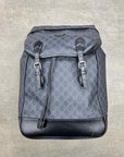 Gucci Backpack "GG INTERLOCKING MONOGRAM" Used Black Size OS