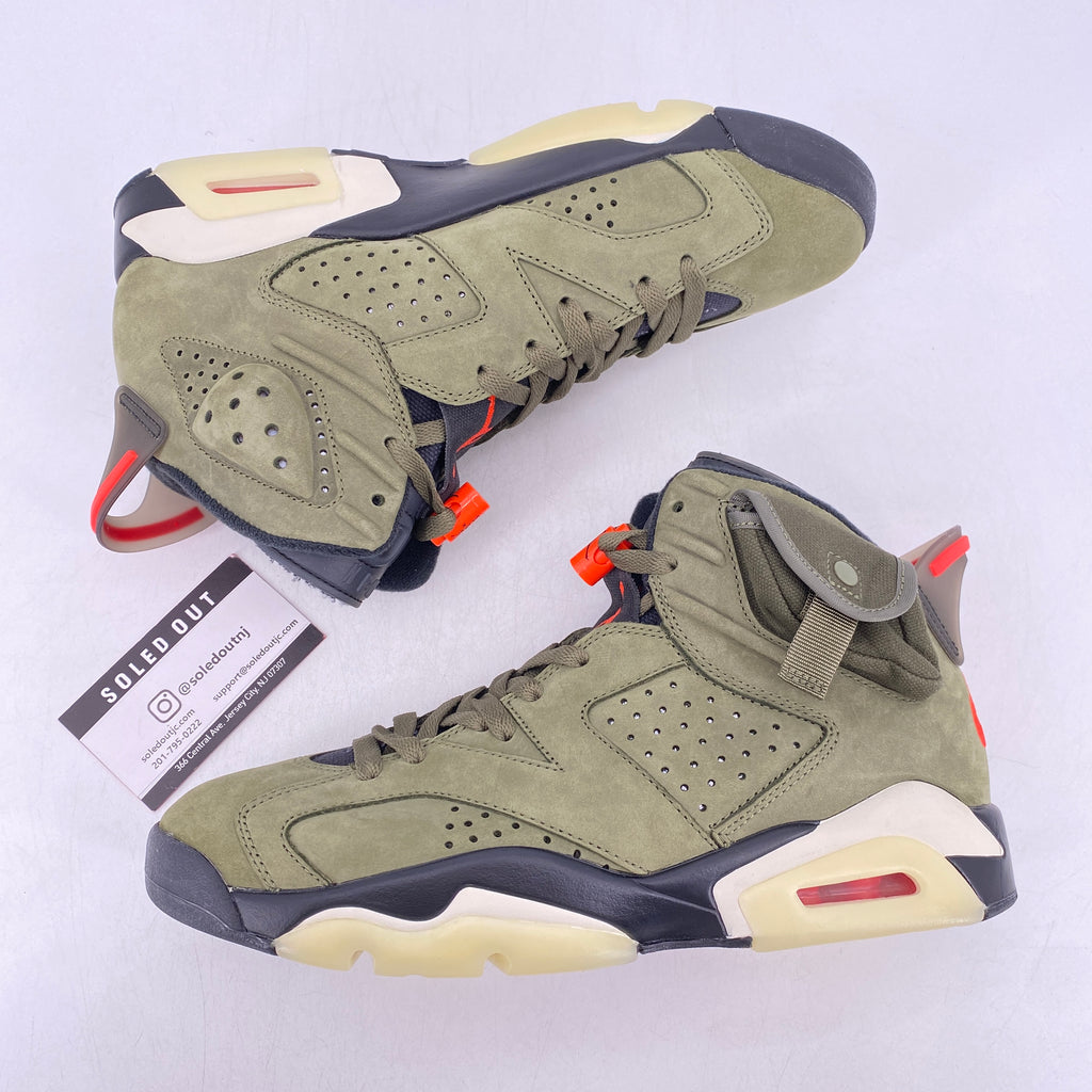 Air Jordan 6 Retro "Travis Scott Olive" 2019 Used Size 8