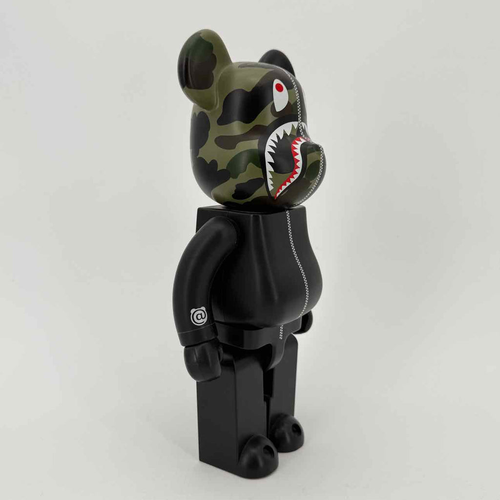 Bearbrick Figure "1ST CAMO APE HEAD" Used 400% Black