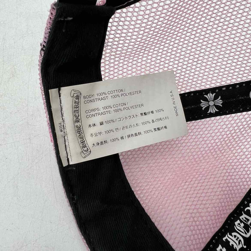 Chrome Hearts Trucker Hat "PINK" Used Pink Size OS