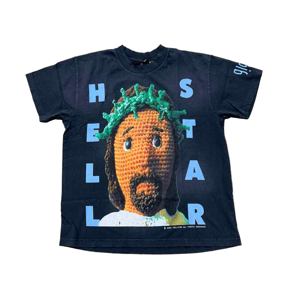Hellstar T-Shirt "CROCHET JESUS" Black New Size M