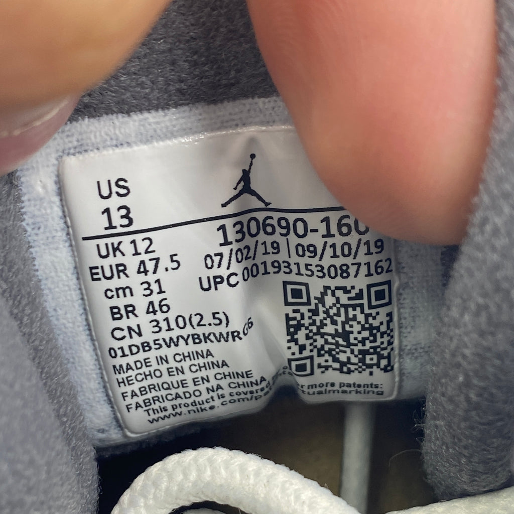 Air Jordan 12 Retro "White Dark Grey" 2019 New Size 13