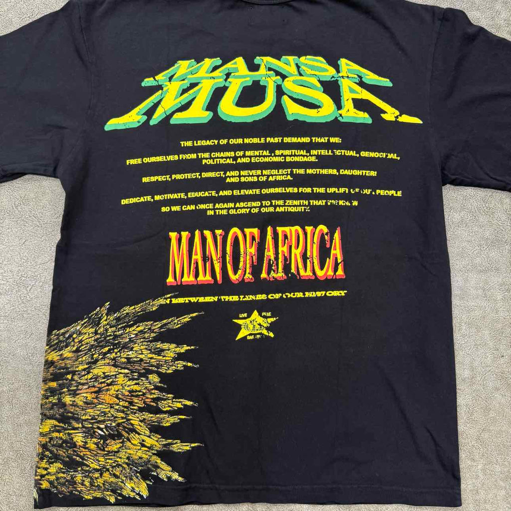 Barriers T-Shirt Black "MANSA MUSA" New Size S