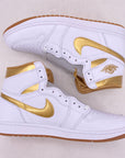 Air Jordan (W) 1 Retro High OG "Metallic Gold" 2024 New Size 12W