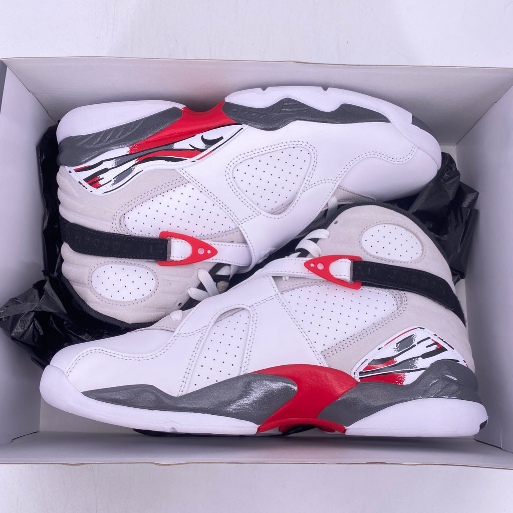 Air Jordan 8 Retro "White True Red" 2025 New Size 10