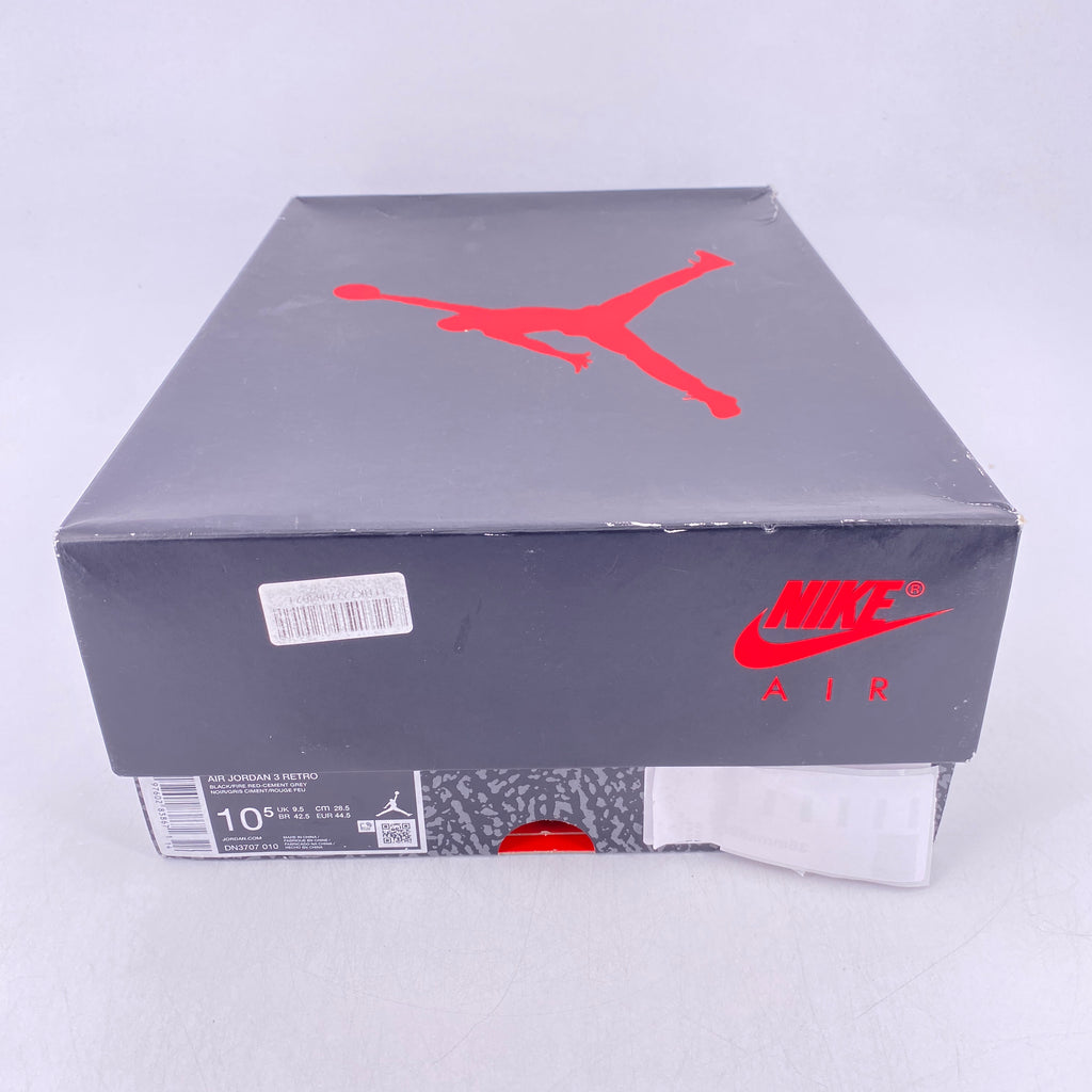 Air Jordan 3 Retro "Black Cement" 2024 Used Size 10.5